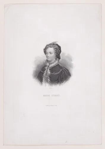 Mary, Queen of Scots by Charles-Michel Geoffroy, print, 1845-1855