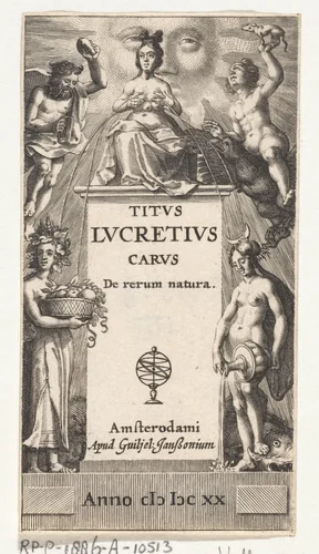 Allegorische voorstelling met de vier elemeneten by Pieter Serwouters, print, 1620