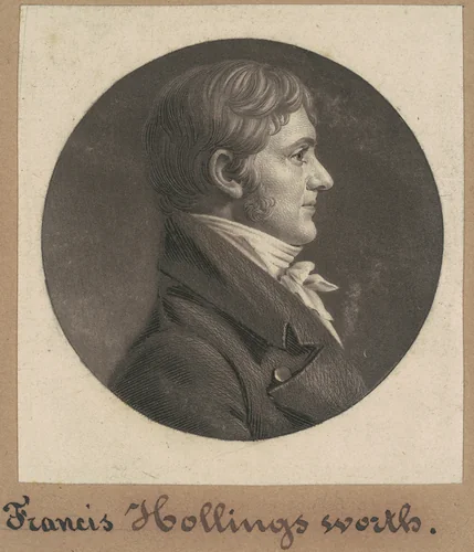 Francis Hollingsworth by Charles B. J. Févret de Saint-Mémin, print, 1804