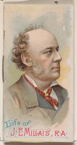 Life of Sir John Everett Millais, R.A., from the Histories of Poor Boys and Famous People series of booklets (N79) for Duke brand cigarettes by W. Duke, Sons & Co., print, 1888