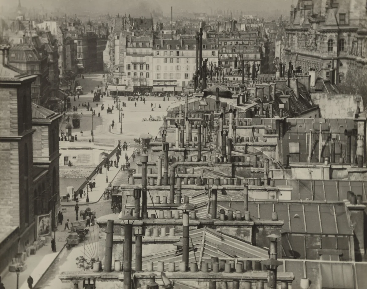 Roofs, Paris by Alvin Langdon Coburn, photograph, 1913