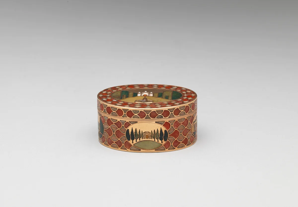 Snuffbox by Johann Christian Neuber, metalwork, 1785-1799