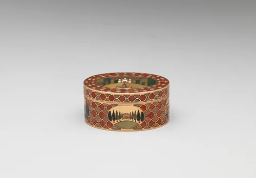 Snuffbox by Johann Christian Neuber, metalwork, 1785-1799