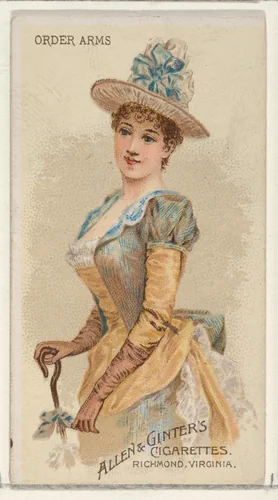 Order Arms, from the Parasol Drills series (N18) for Allen & Ginter Cigarettes Brands by Allen & Ginter, print, 1888