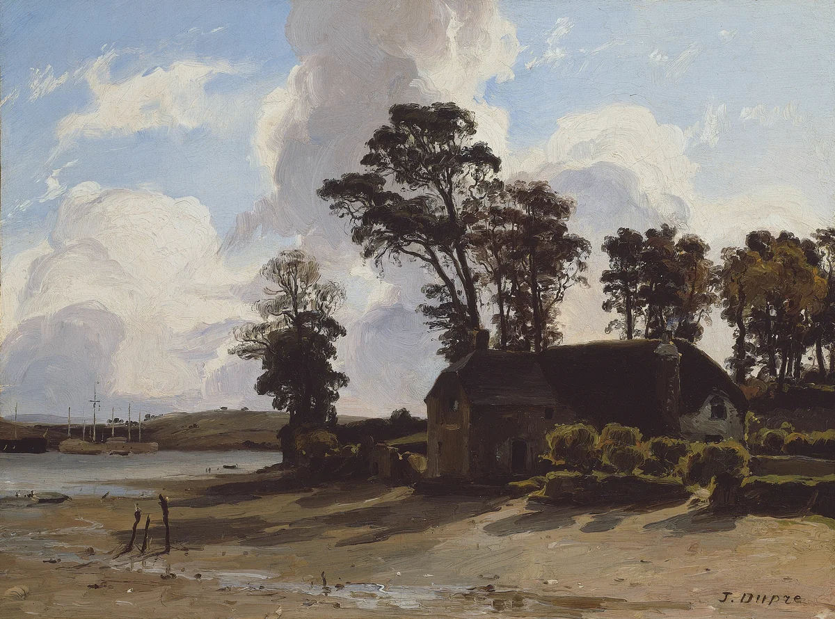 The Estuary Farm by Jules Dupré, painting, 1830