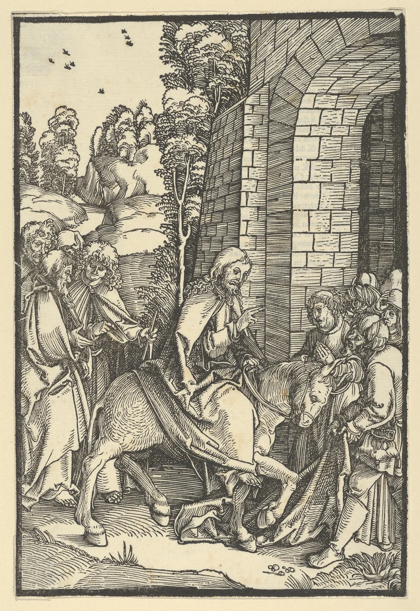 The Entry into Jerusalem, from Speculum passionis domini nostri Ihesu Christi by Hans Schäufelein, print, 1507