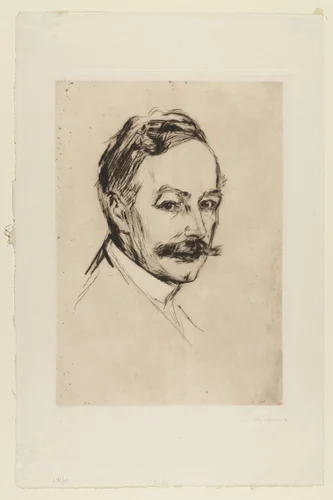 Portrait of Dr. Max Linde by Edvard Munch, print, 1902