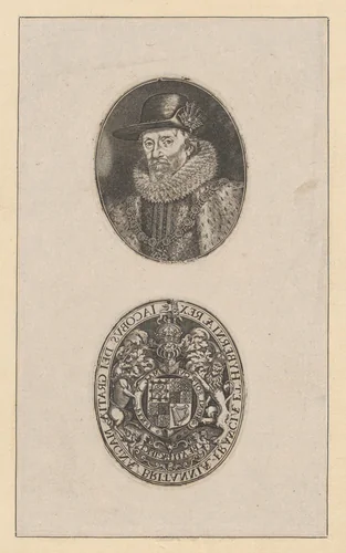 James I, King of England by Simon de Passe, print, 1611-1621