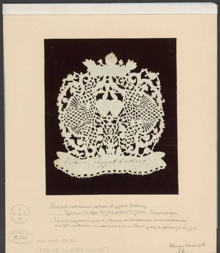 Huwelijksknipsel voor Wiggert Oosting by anonymous, other, 1760