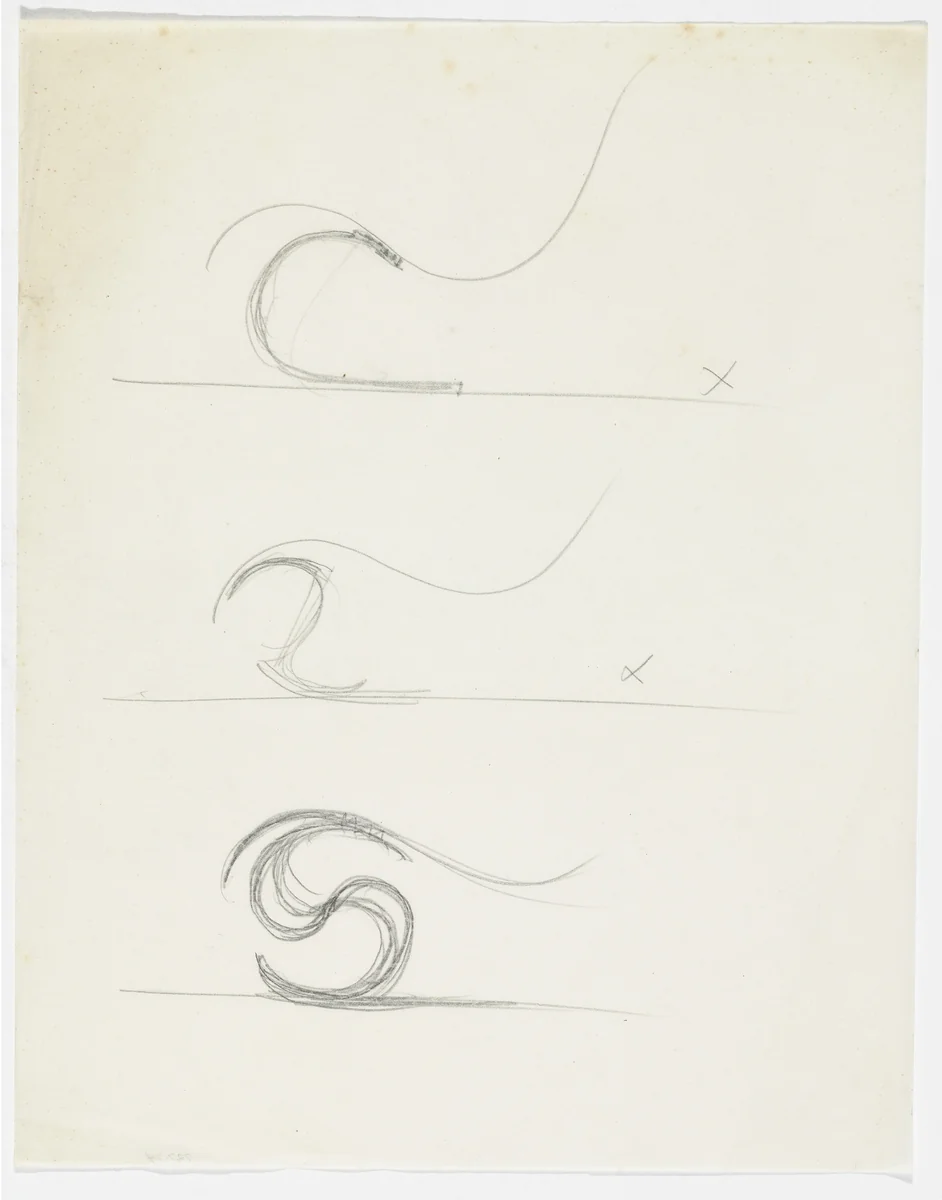 Reclining Chair without Arms (Elevation sketches) by Ludwig Mies van der Rohe, mies van der rohe archive, 1926