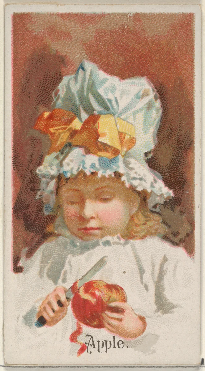 Apple, from the Fruits series (N12) for Allen & Ginter Cigarettes Brands by Allen & Ginter, print, 1891