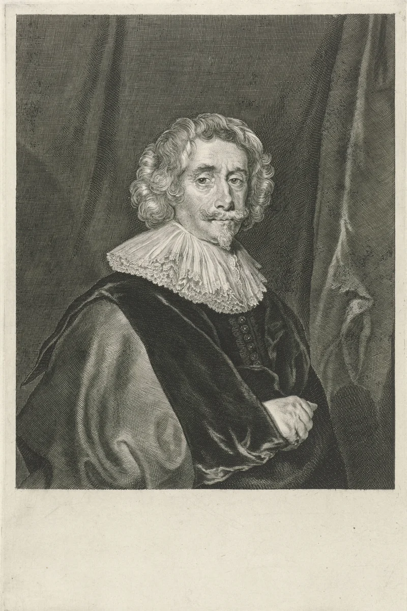 Portret van Sir John Webster by Theodor Matham, print, 1660-1676