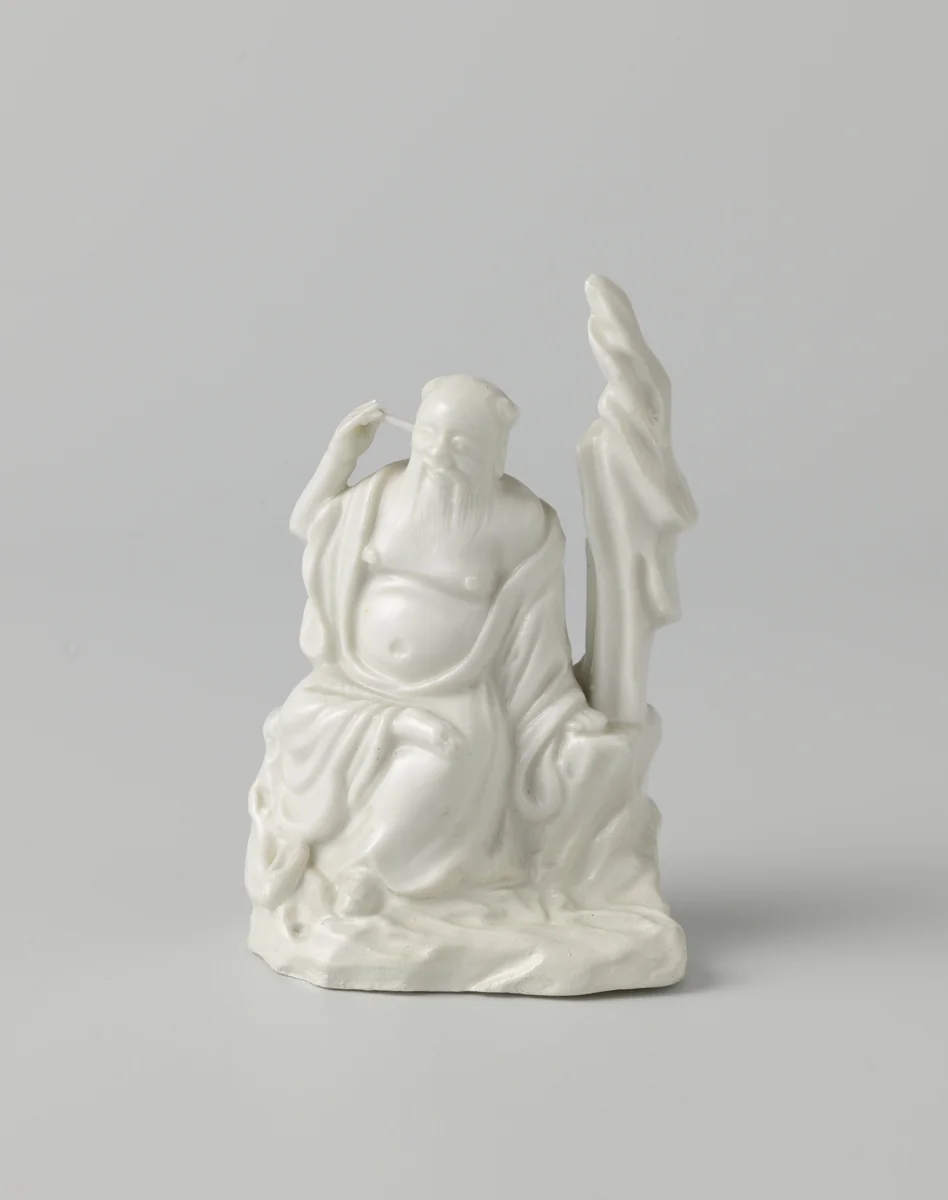 Beeld van een zittende man by anonymous, other, 1700-1799