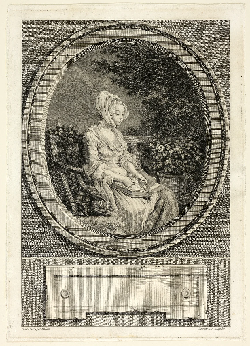 Jusque by Louis Joseph Masquelier, print, 1759-1811