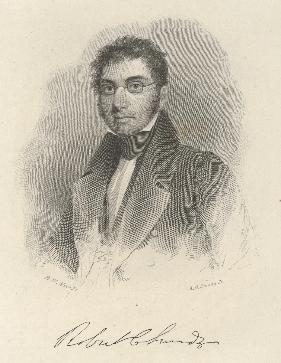 Robert C. Sands by Asher Brown Durand, print, 1824-1834