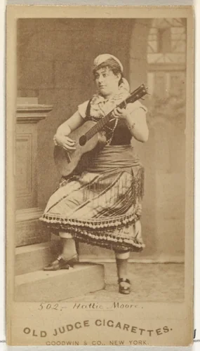 Hattie Moore, from the Actors and Actresses series (N171) for Old Judge Cigarettes by Goodwin & Company, photograph, 1886-1890