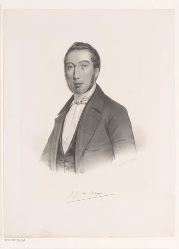 Portret van Johannes Jacobus van Oosterzee by anonymous, print, 1800-1900