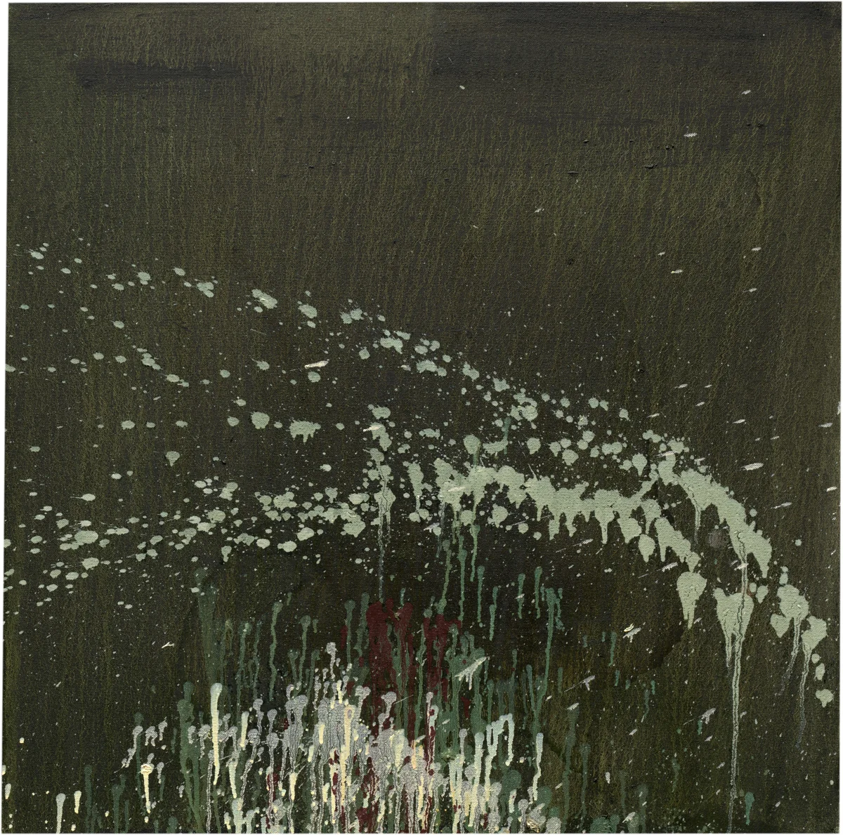 After Winslow Homer I by Pat Steir, painting, 1996-1997