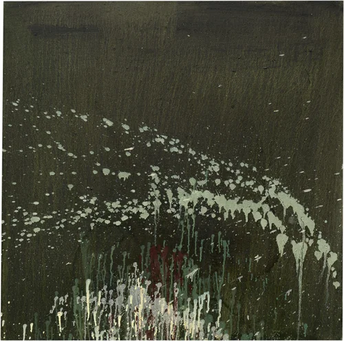 After Winslow Homer I by Pat Steir, painting, 1996-1997