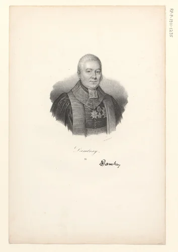 Portret van Charles-Henri Dambray by anonymous, print, 1818-1842