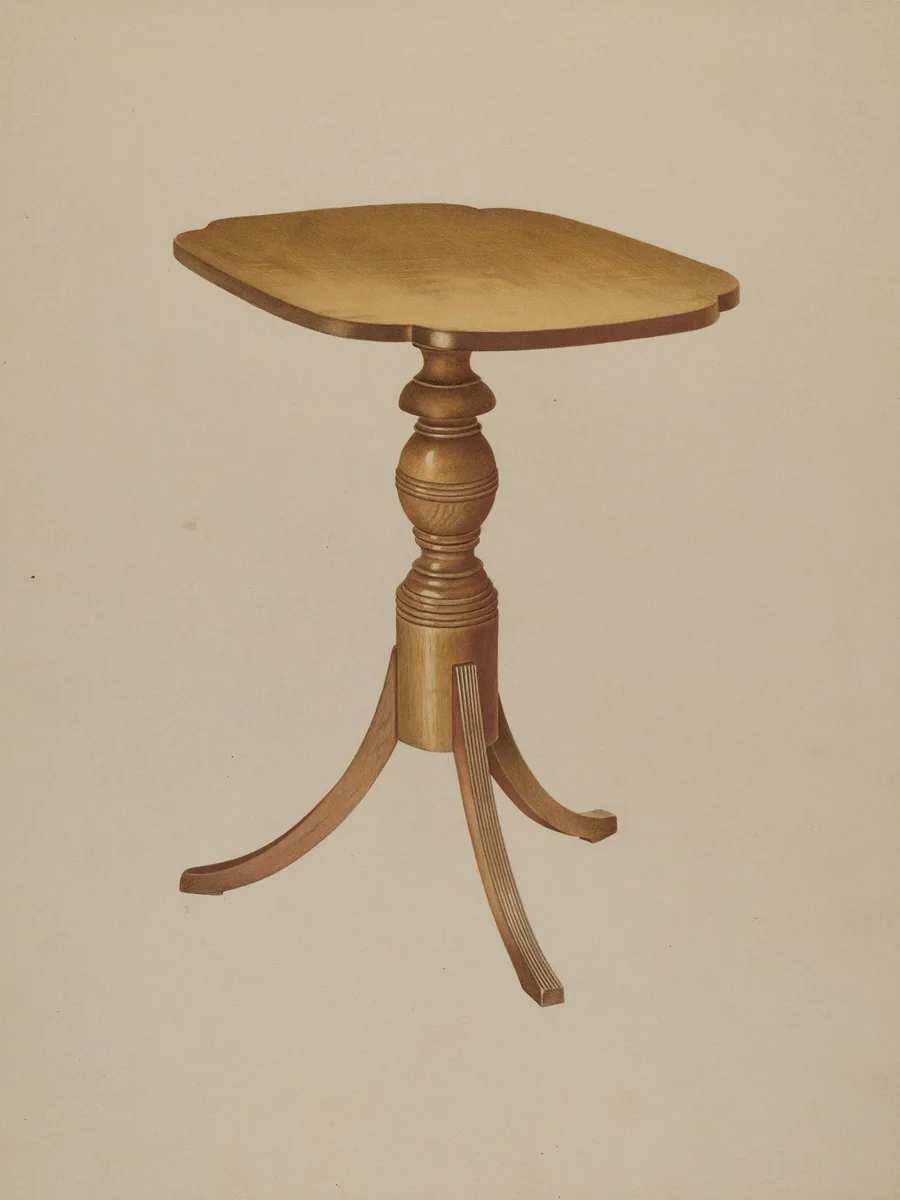 Table by Michael Riccitelli, index of american design, 1935-1942