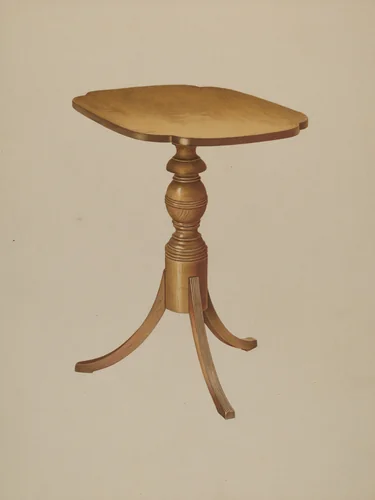 Table by Michael Riccitelli, index of american design, 1935-1942
