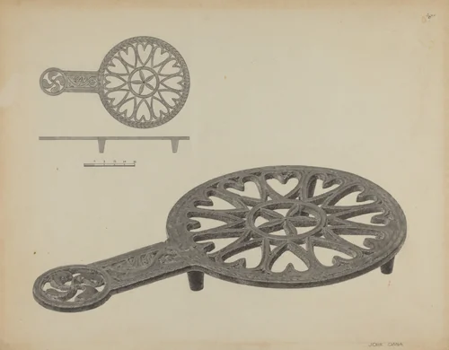 Pa. German Trivet by John Dana, index of american design, 1937