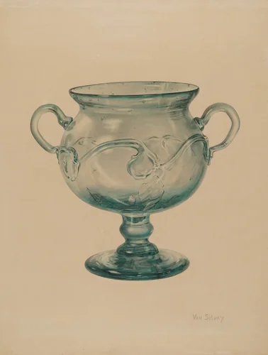 Sugar Bowl by Van Silvay, index of american design, 1935-1942