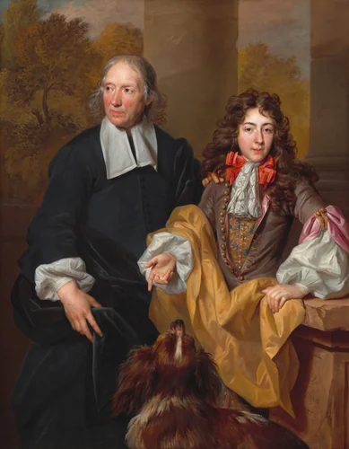 Portrait of a Young Man and His Tutor by Nicolas de Largillierre, painting, 1685