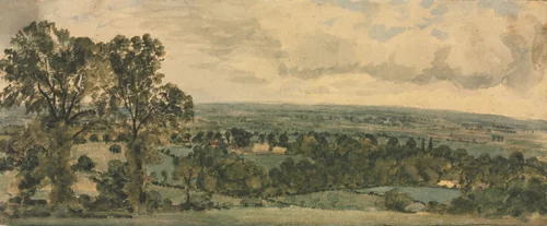 Landscape by John Constable, drawing, 1791-1837