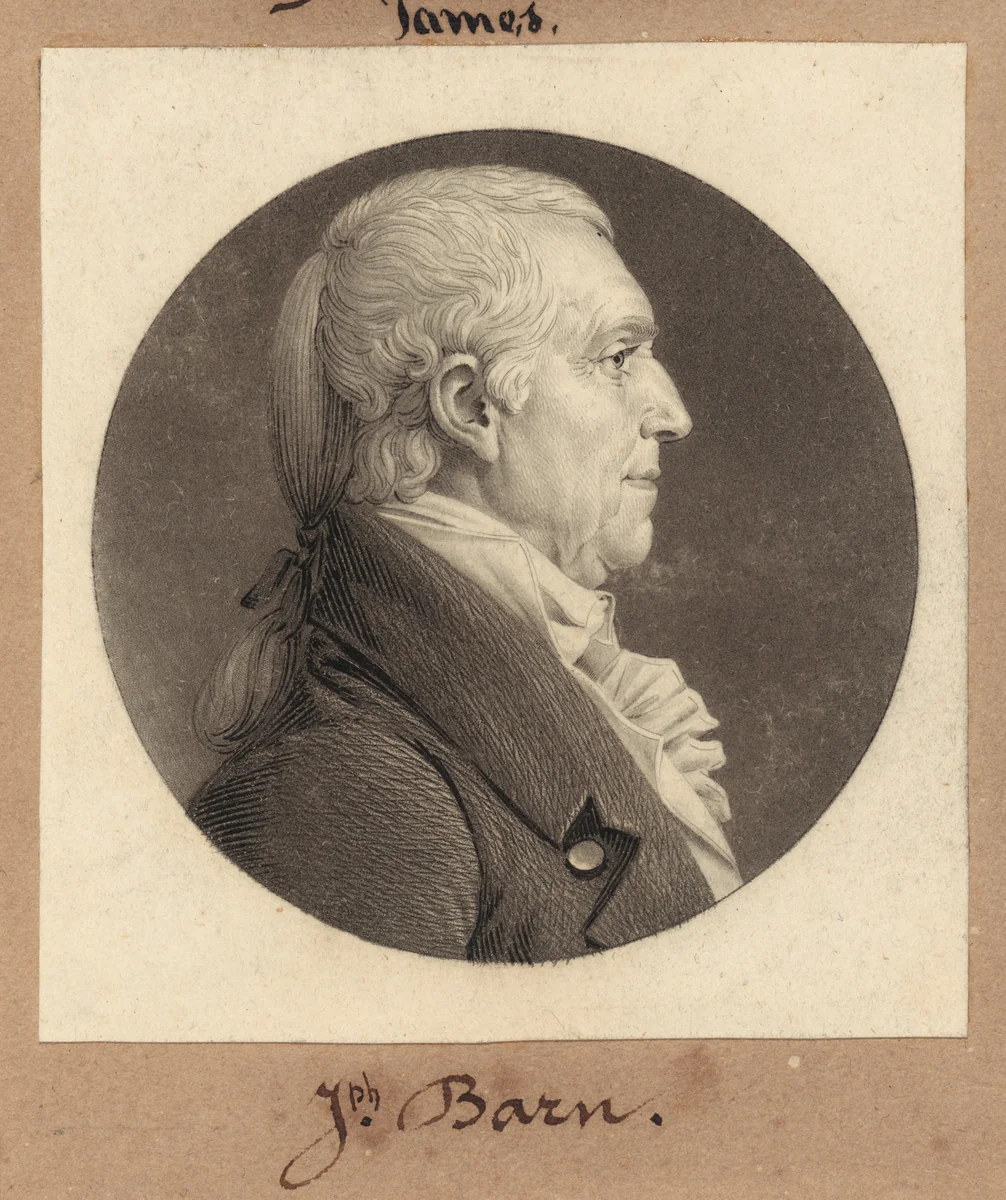 Joseph Barn by Charles B. J. Févret de Saint-Mémin, print, 1808