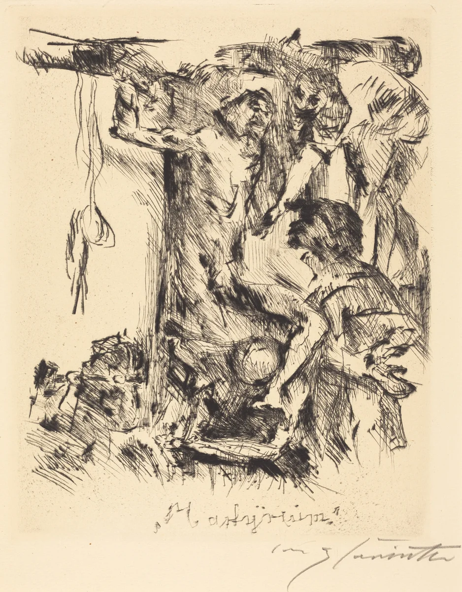 Martyrium (Martyrdom) by Lovis Corinth, print, 1921