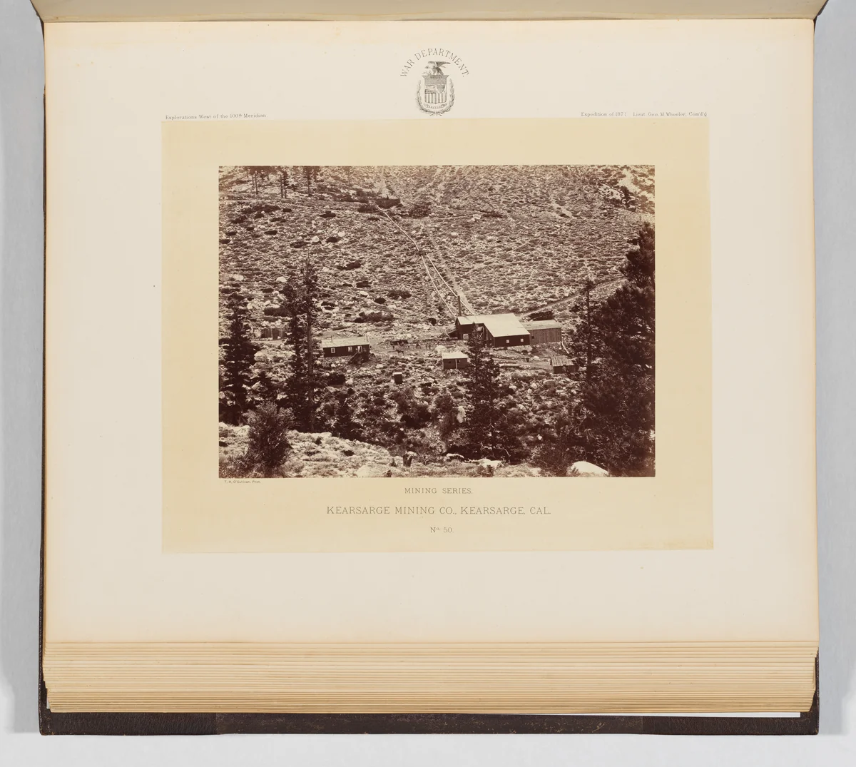 Kearsarge Mining Company, Kearsarge, California by Timothy O'Sullivan, photograph, 1871