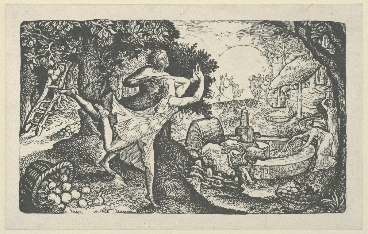 The Cyder Feast by Edward Calvert, print, 1828