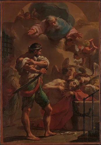 The Execution of Saint John the Baptist by Ubaldo Gandolfi, painting, 1765-1775