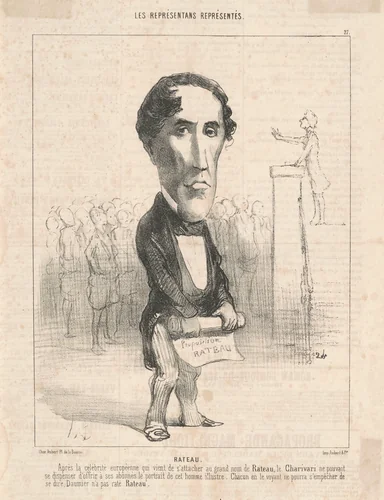 P. Lamotte Rateau by Honoré Daumier, print, 1849