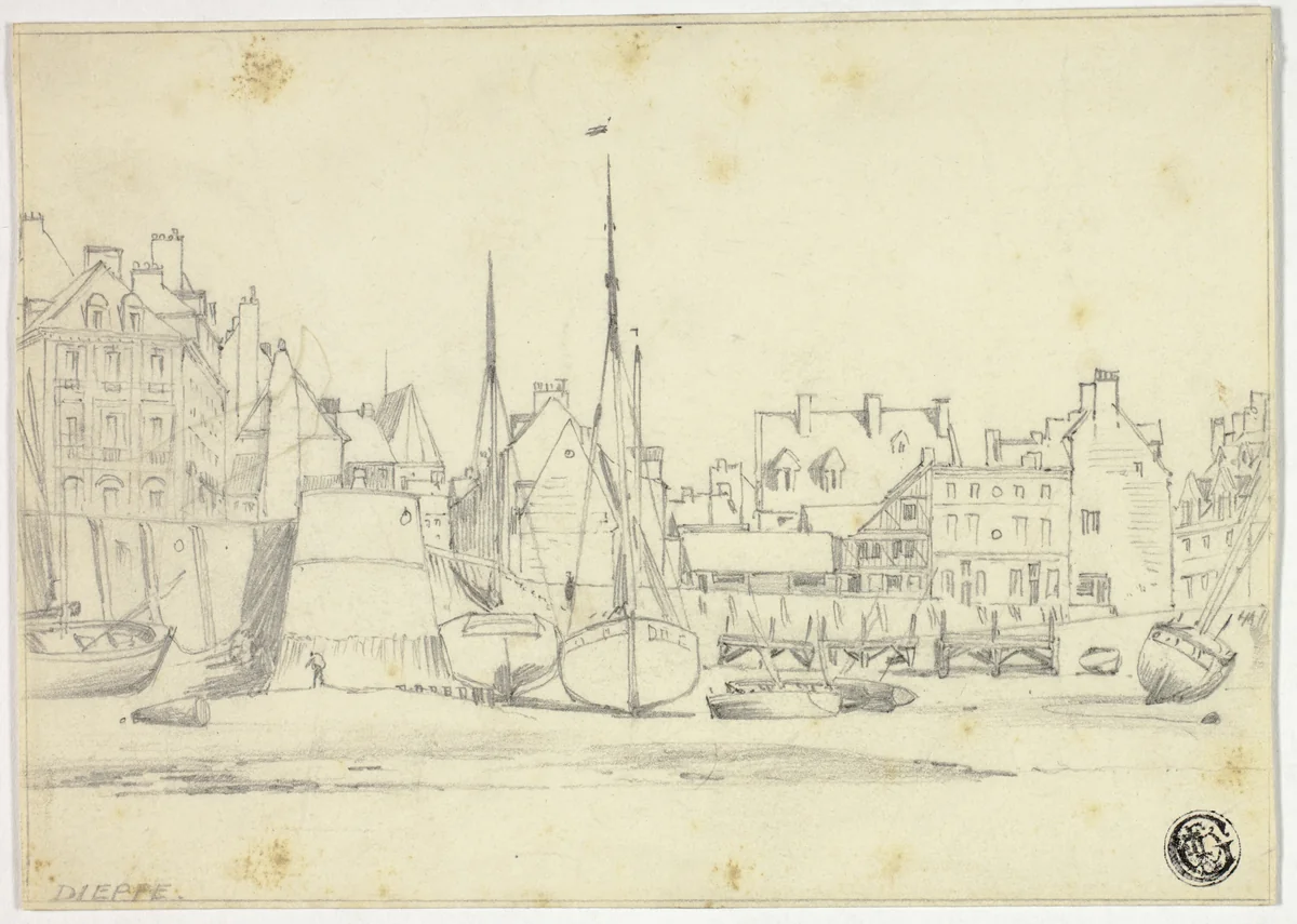 Dieppe by Edward William Cooke, drawing, 1840-1880
