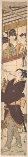 A New Year's Scene by Torii Kiyonaga (鳥居清長), print, 1742-1815