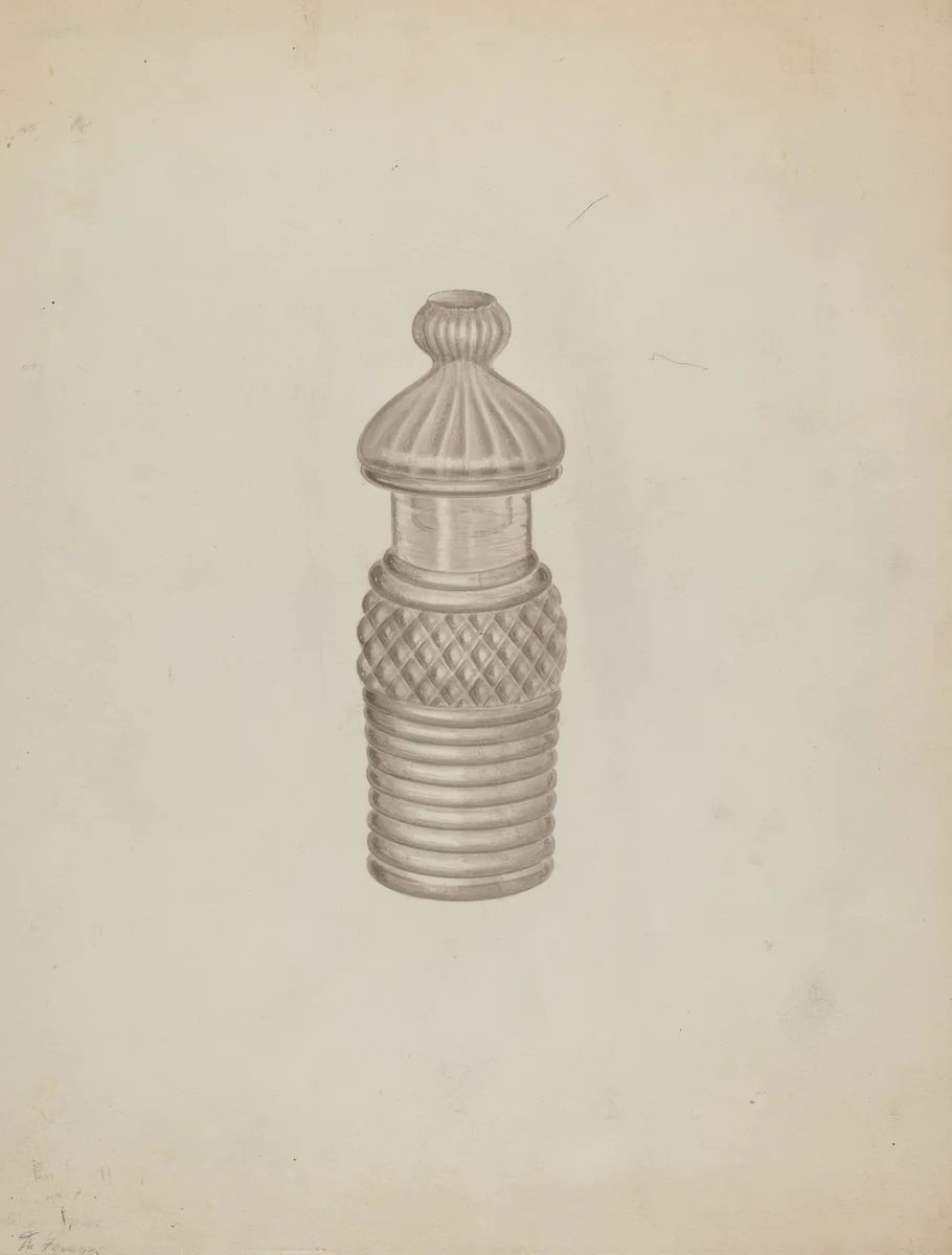 Mustard Pot by Michael Fenga, index of american design, 1935-1942