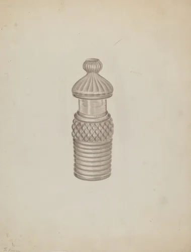 Mustard Pot by Michael Fenga, index of american design, 1935-1942