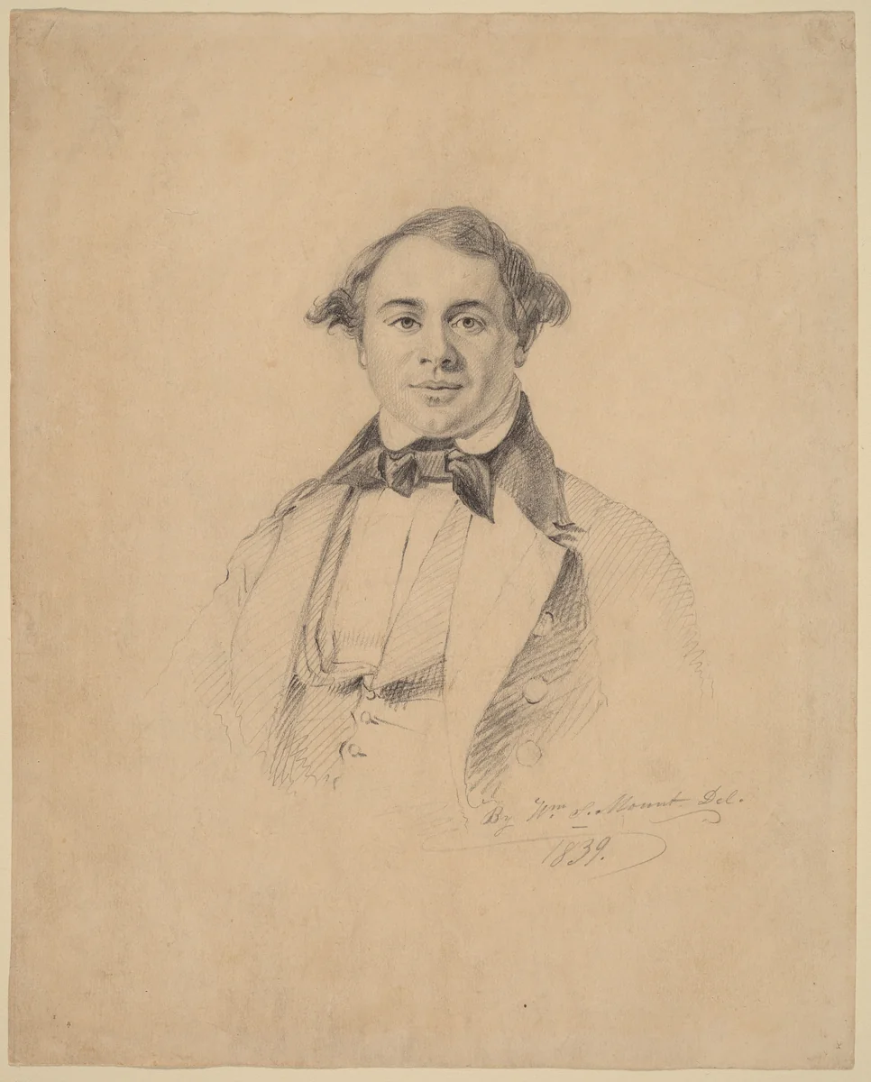 Nelson Mathewson by William Sidney Mount, drawing, 1839