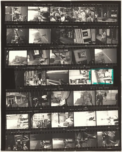 From the bus 33/Lines of My Hand 80 by Robert Frank, photograph, 1958