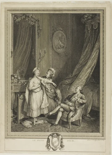 Le Petit Jour by Nicolas Delaunay, print, 1765-1775