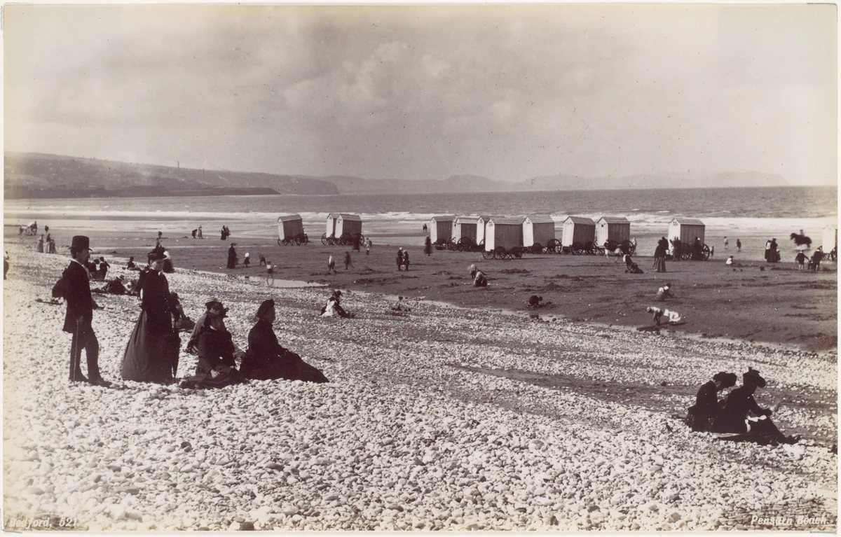 Pensarn Beach by Francis Bedford, photograph, 1870-1879