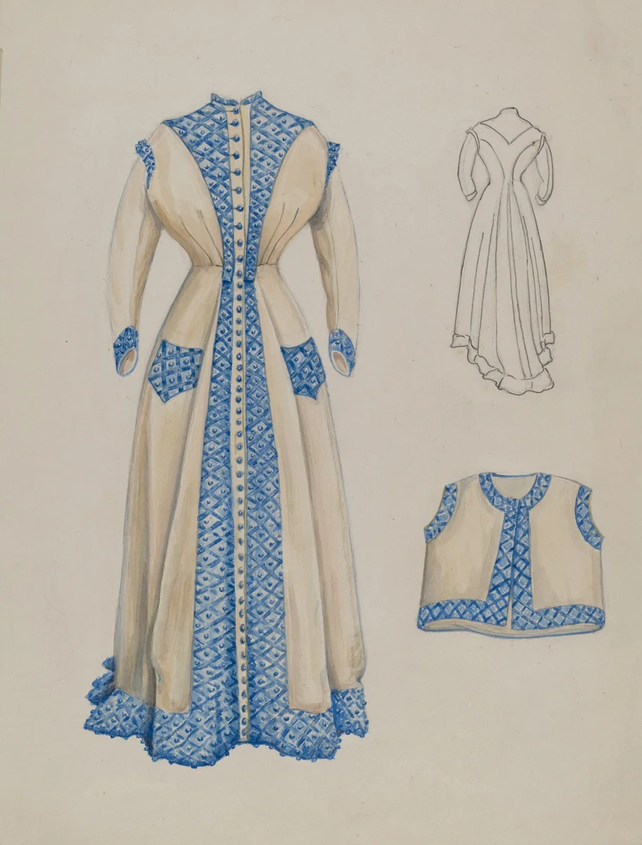 Dress by Al Curry, index of american design, 1937