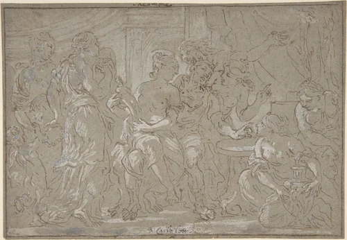 Solomon by Johan Carl Loth, drawing, 1600-1700