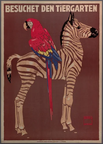 Besuchet den Tiergarten by Ludwig Hohlwein, design, 1912