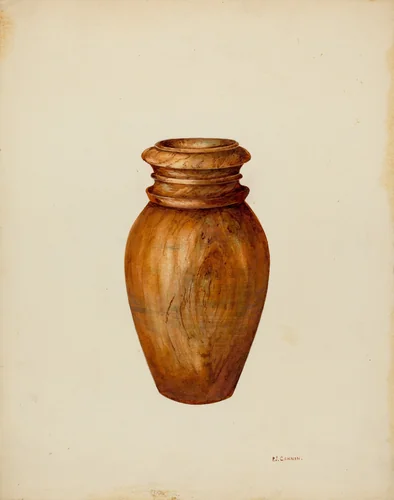 Maple Vase by Peter Connin, index of american design, 1938
