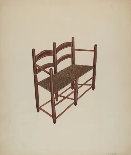 Ox Cart Chair by Wilbur M Rice, index of american design, 1939
