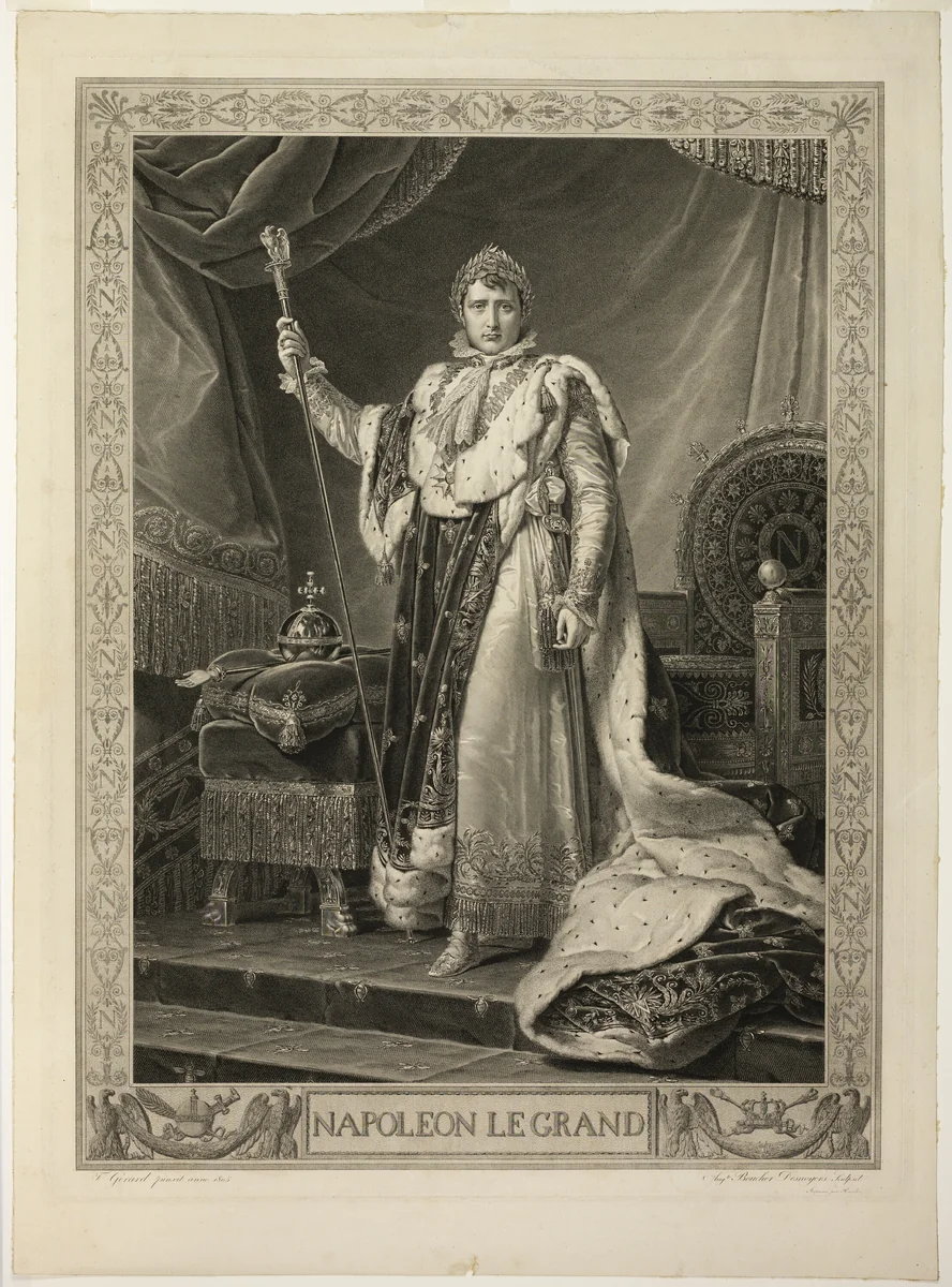 Napoleon the Great by Auguste Gaspard Louis Desnoyers, print, 1808
